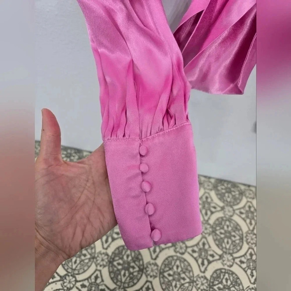 Bardot Louise Tie Top Vint Pink - Picture 7 of 11